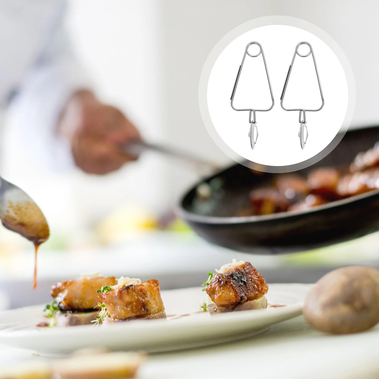 

Tongs Stainless Steel Metal Serving Kitchen Food Snail Mini Locking Cooking Grilling Barbecue