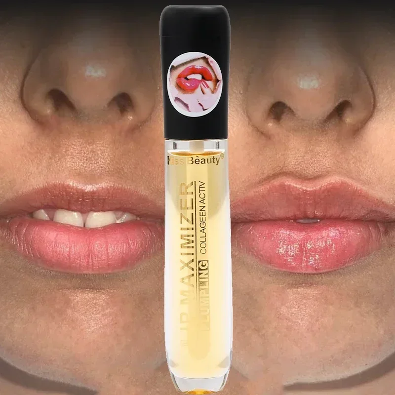 5ml Instant Volumising Lips Plumper Repairing Reduce Lip Fine Lines Mask Long Lasting Moisturizer Care Lip Oil Sexy Plump Serum