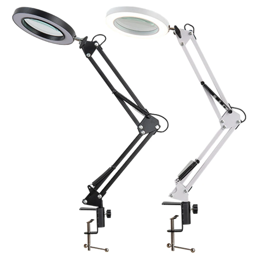 10X Beauty Magnifying Lamp with Light Stand Illuminated Magnifier