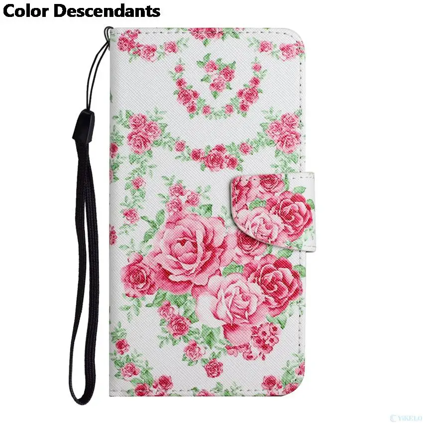 Elegant Flip Wallet Leather Case with Butterfly, Flower, Cat, and Flamingo Design