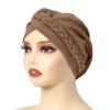 Fashion Braid Headscarf Hat Women Muslim Inner Caps Turban High Quality Ladies Hair Cover Headwrap Multi-Color Headscarf RIMAIRE 5