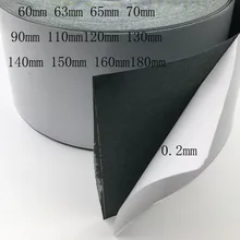 Papel aislante de Barley, Parche de aislamiento con núcleo Unipolar adhesivo, parte trasera de 50-180mm, 10M, 0,2mm, para batería de litio 18650/32650