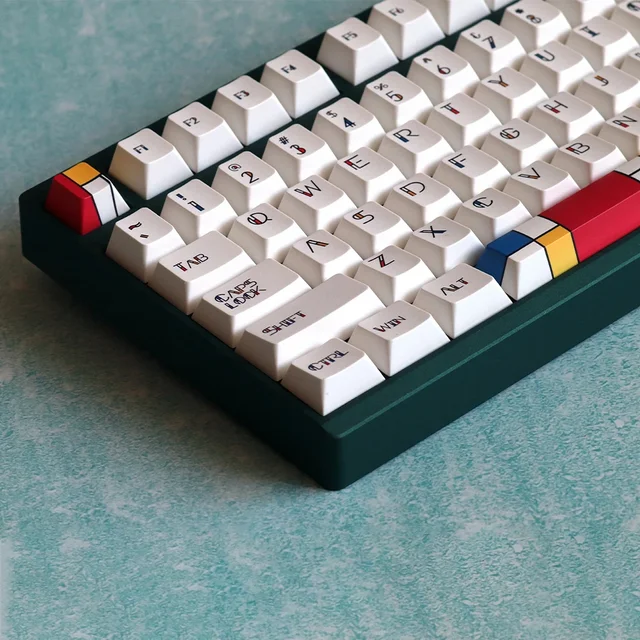 Momoka Mondrian Keycaps 156 Key Sublimation Pbt Keycap mechanische 