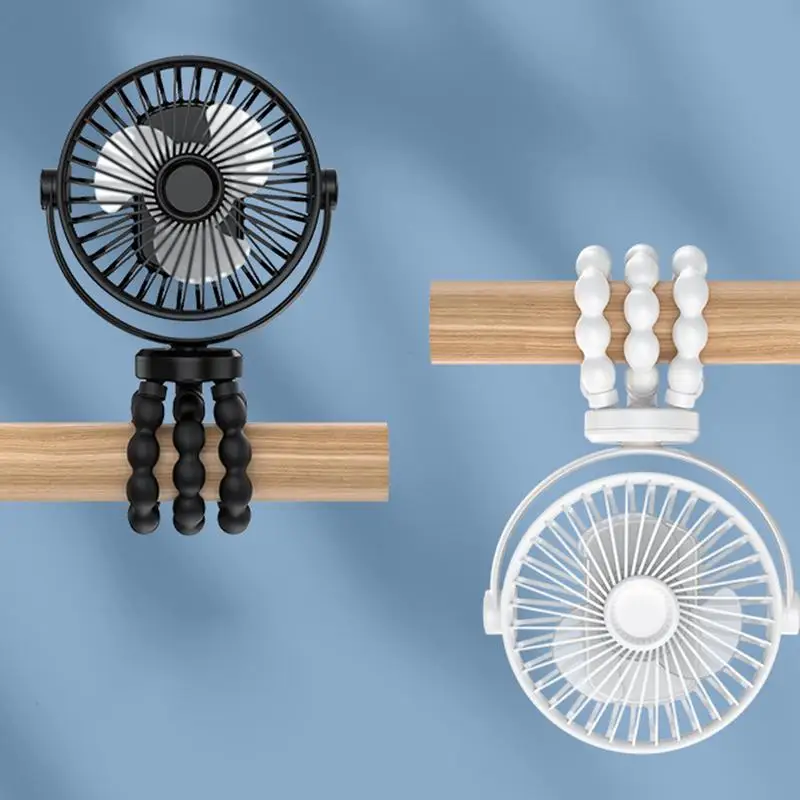 Crib Fan Handheld Cooling Fan with 3 Speeds Personal Rechargeable Quiet Mini for Camping Travel Crib Treadmill