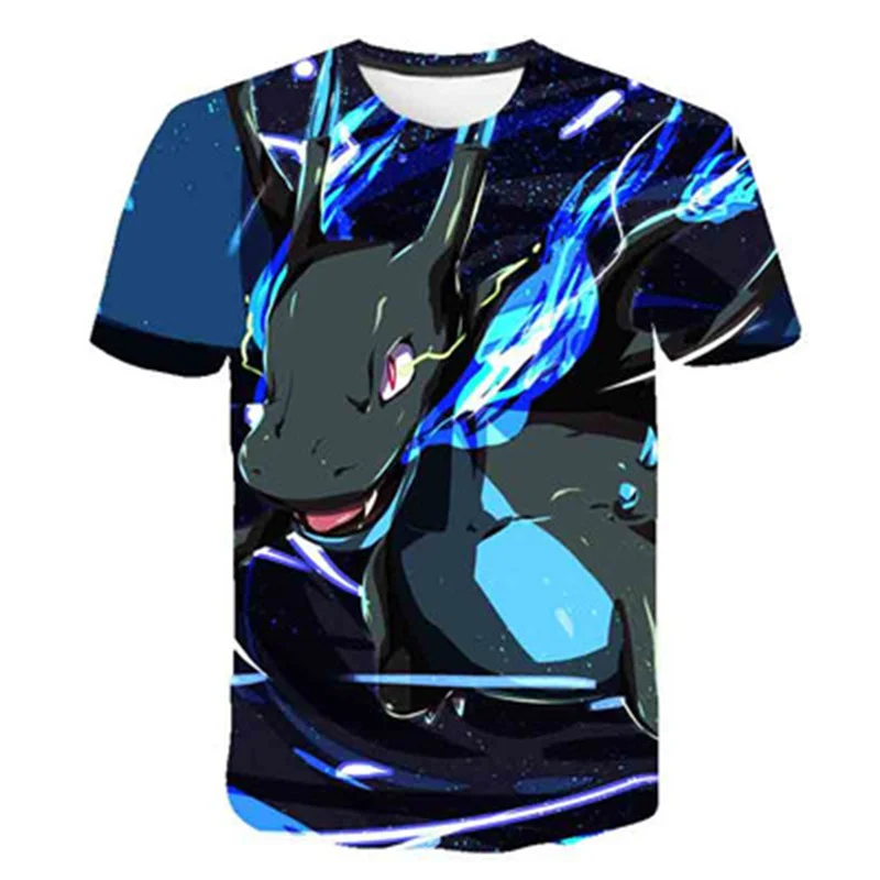 T-Shirts near me 2022 New Anime kid's Short Sleeve T-shirt boys girls pokemon Summer 3D print fashion casual T-shirt High Quality Leica Polyester christmas shirts