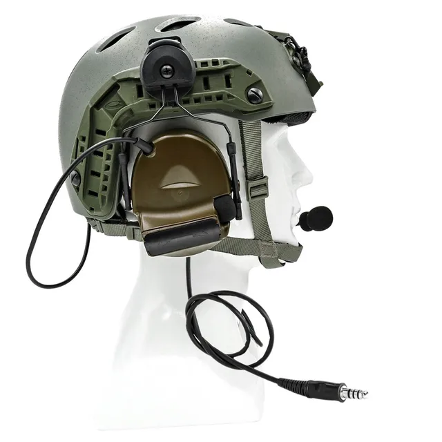 ComTac iiデュアル通信タクティカルヘルメット,アーク追跡アダプター,聴覚保護,戦術的なヘッドセット,TAC-SKY