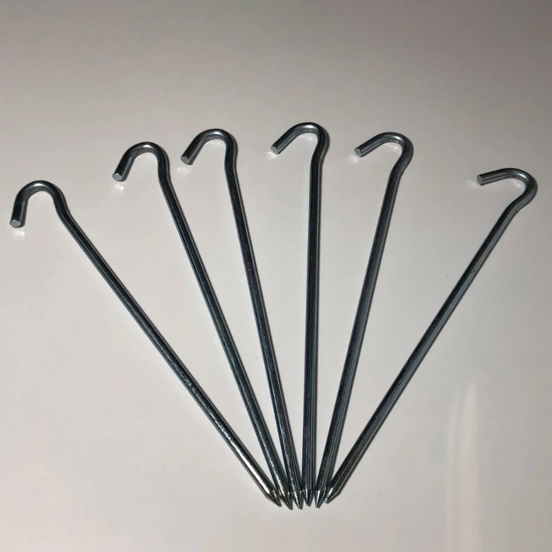 

12 Pcs Camping Tent Stakes Lightweight Canopy Stakes Pegs Tent Hooks Pegs Durable Ground Pegs for Outdoor Canopies Tents