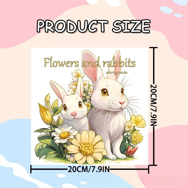 Easter Bunny Coloring Book Drawing Book Coloring Book Adult Student Graffiti Edition Thick Coloring Book Coloring Book 4