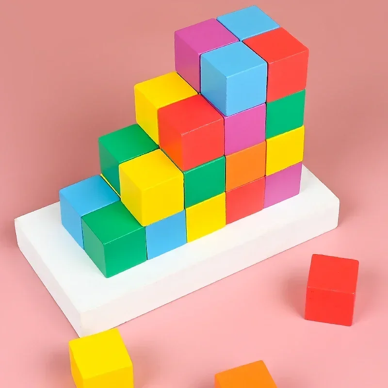 Montessori Rainbow Magic Block Puzzle 4