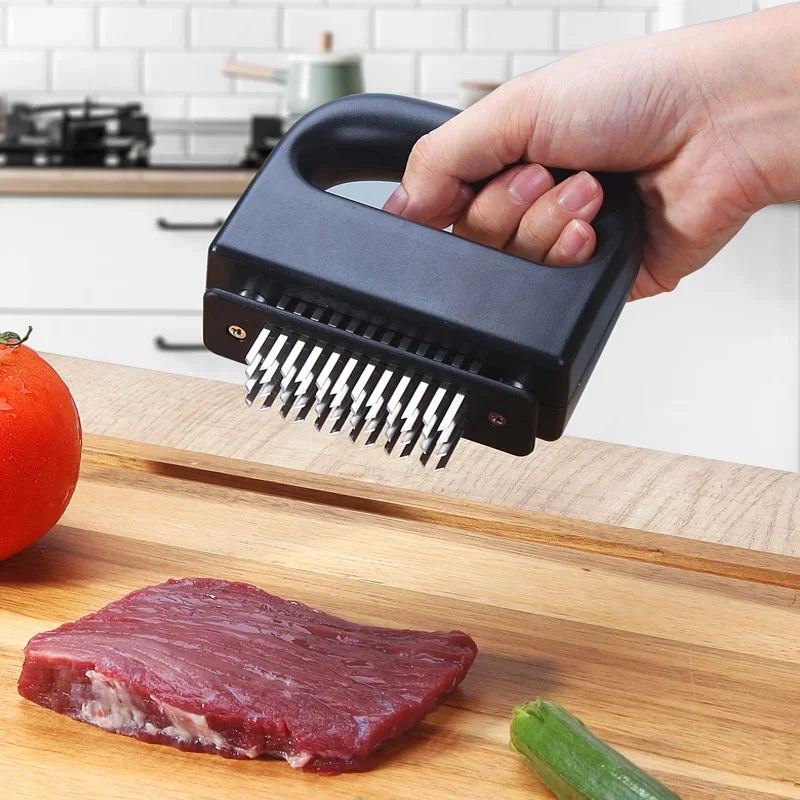 Meat Tenderizer with 48 Stainless Steel Blades Ultra Sharp Needle Tenderizer for Tenderizing Steak Beef Kitchen Gadgets Accessor Kitchen