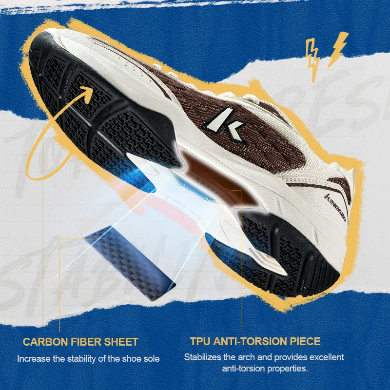 Kawasaki Retro High elasticity professional badminton shoes