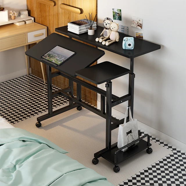 Semplice scrivania Stand-Up scrivania di sollevamento Laptop Desktop banco  da lavoro mobile pieghevole piccola scrivania - AliExpress