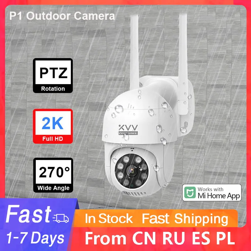 P1 Smart Outdoor 1296P IP Camera PTZ Rotate for Xiaomi Mi Home App