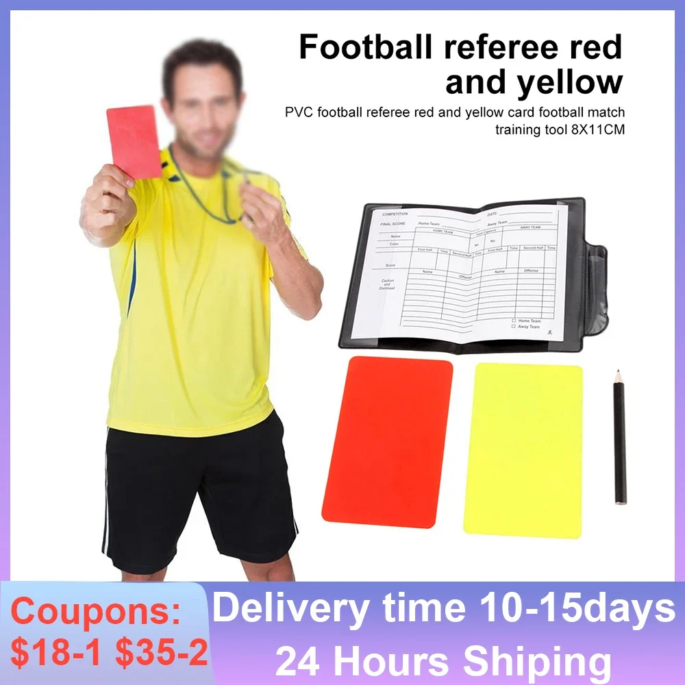 Football-Soccer-Referee-Card-Set-Football-Red-and-Yellow-Card-Referee ...
