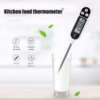 Household kitchen stainless steel probe food thermometer, LED digital display milk beverage barbecue thermometer 1