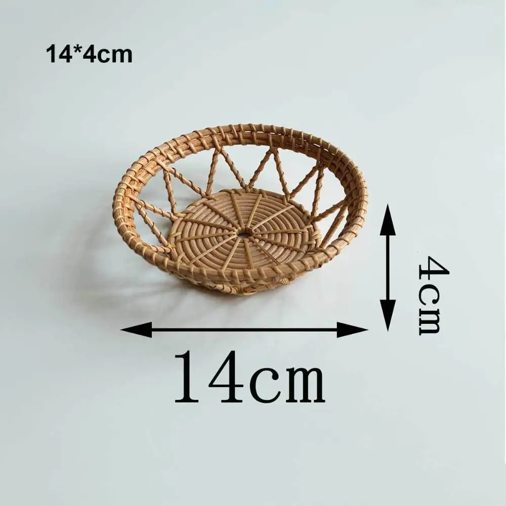 Handwoven Rattan Wicker Serving Baskets for Household