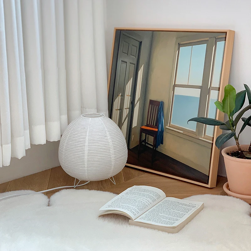 Nordische LED Tisch lampe Innen beleuchtung Wabi Sabi Stil Tisch leuchte Nachttisch Schlafzimmer Wohnzimmer Studie Home Decoration Schreibtisch lampen – Detail 3