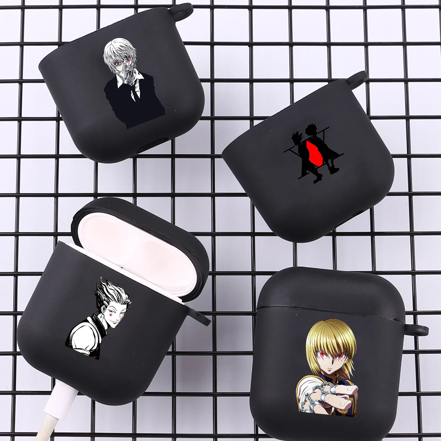 

Killua Hunter × Hunter Japan Anime With Hook for Apple Airpods 2 1 Earphone Cases Soft Silicone Case For Airpod Pro 3 Pro2 Cover