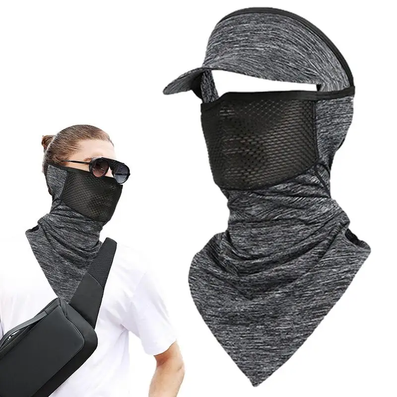 

Face Cover Scarf Summer Breathable Cycling Neck Gaiter Sunscreen Face Veil With Cold Feeling Lightweight 360-Degree Sun