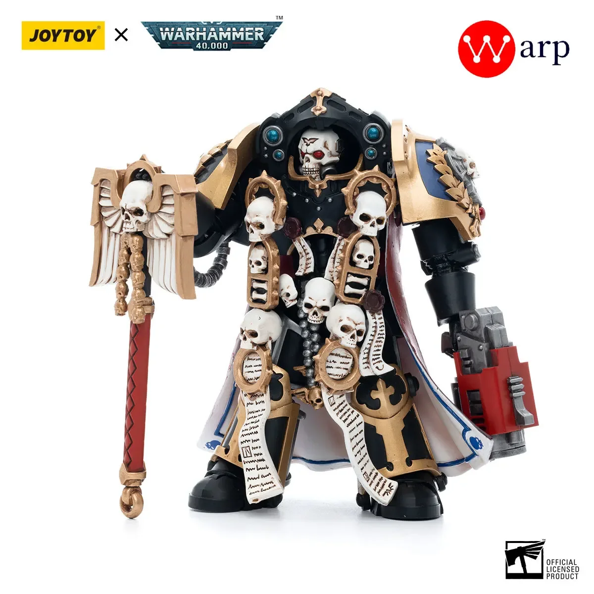 

JOYTOY Warhammer 40k 1/18 Action Figure Ultramarine Terminator Chaplain Brother Vanius Anime Military Model Gift Dorm Decoration