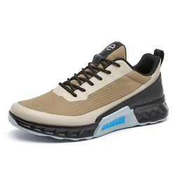 Men Sport Sneakers Mesh Golf Shoes Non Slip Grass Walking Shoe Athletics Tour Travel Tennis Comfort Light Golfer Training Shoe