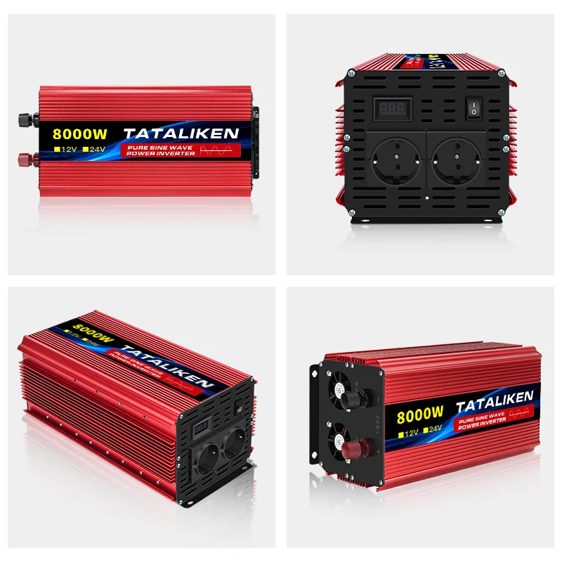 DC12V To AC220V EU Standard Pure Sine Wave Inverter 1600W 2500W 3500W 4500W 5000W 6000W 7000W 8000W On-board Power Converter for pure sine wave inverter,vehicle inverter,car converter inverter,car inverter,car power converter,power inverter