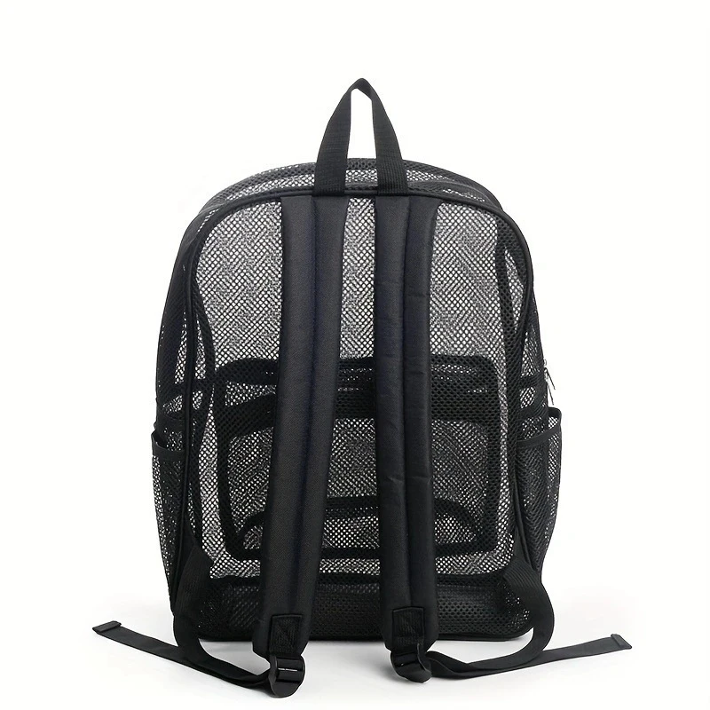 Heavy-duty mesh women's backpack portable business travel storage bag 2