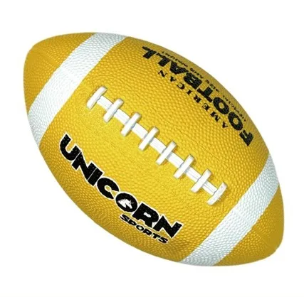 thumbnail image 1 of Juego de 6 balones de fútbol americano de goma de arcoíris, 3, 6 y 9 colores, 1 of 5