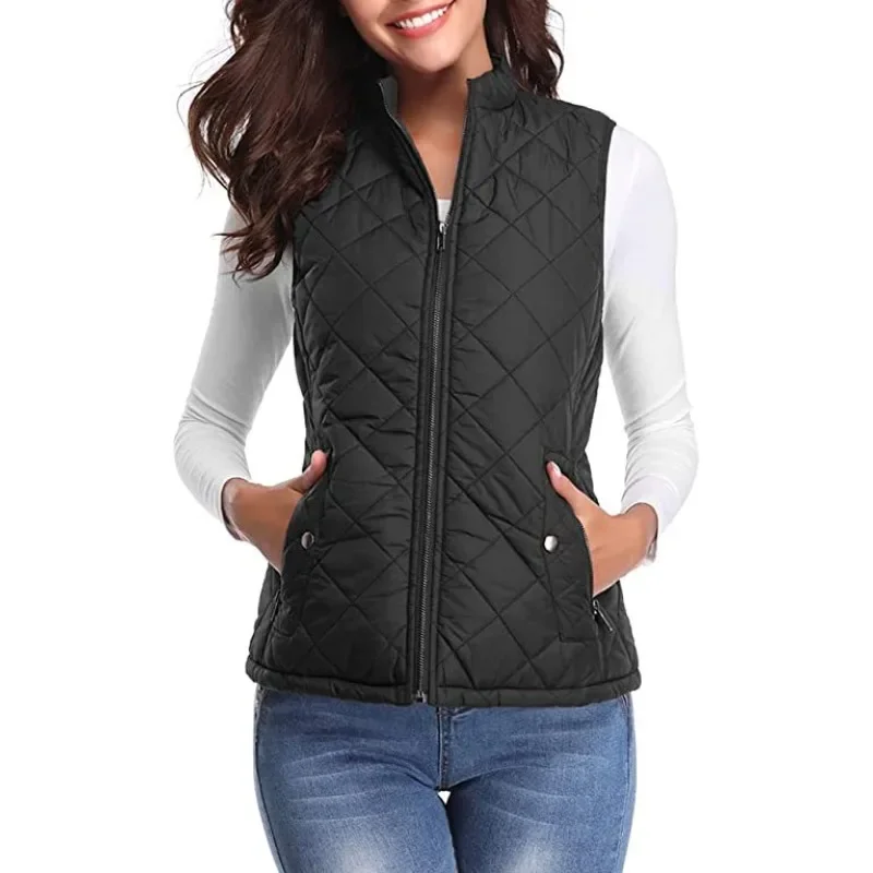 

Fashion Autumn Winter Women's Vest Outerwear Casual Sleeveless Waistcoat Women Warm Womens Loose Vests Lightweight Coats Female
