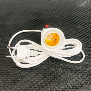 E27 Hanging Indoor Plants Light Holder Garden Lampholder With Cable EU Plug with On/Off Switch Lamp Holder for Desk Light 1