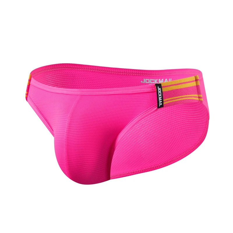 Jockmail Mesh Biancheria Intima Sexy Slip Da Uomo Mutandine Maschili Va Bassa Bikini In Nylon Ad Asciugatura Rapida Hombre Mutande Da Uomo Swim Tanga Slip - Foto 7