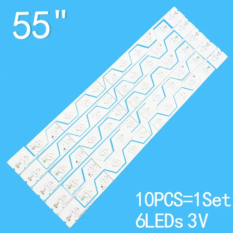 LED Backlight Strip For  55' TV TMT_55E5800_10X6_3030C_6S1P_W44 YHF-4C-LB5506-YH1 55FA3203 55FA3213 D55A561U B55A85