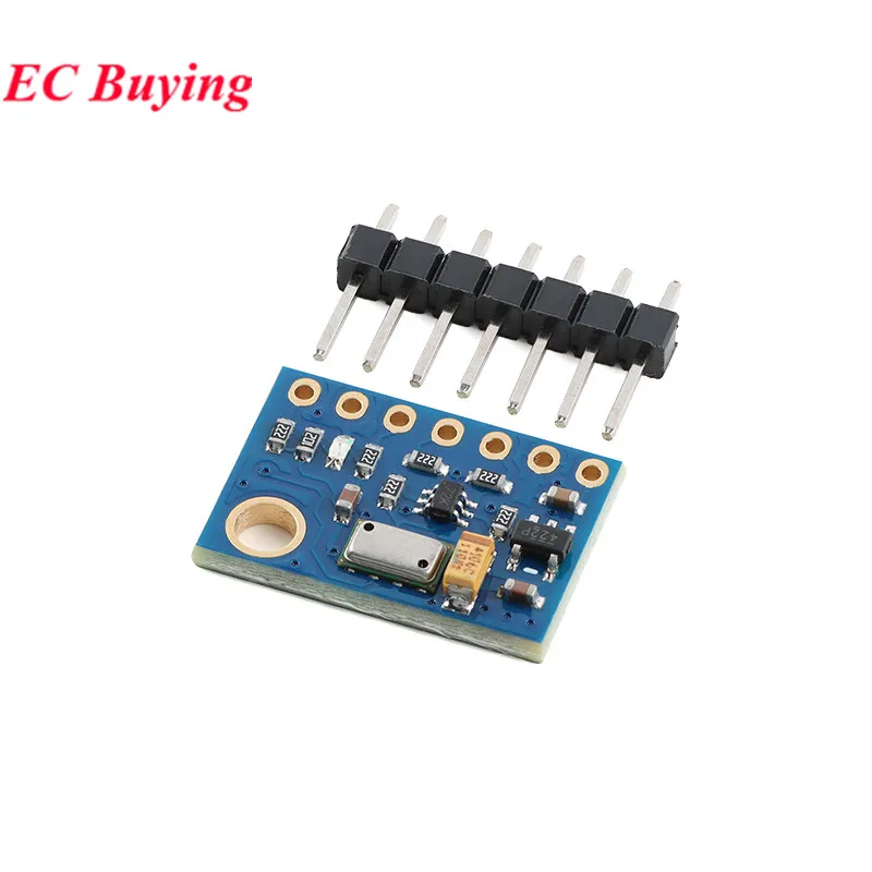 Gros plan sur le capteur MS5611 du module baromètre GY-63, idéal pour projets DIY