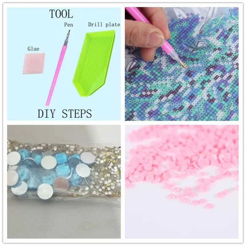 Animal Diamond Embroidery 5D DIY Diamond Painting Tigers Cross Stitch Partial Special Shaped Drill Rhinestone Home Deocr