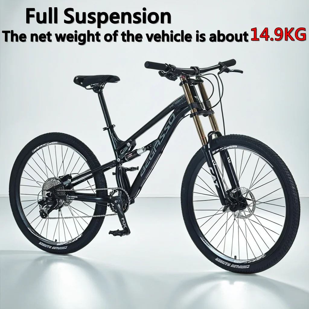 

26/27.5 inch MTB Full Suspension soft tail mountain bike hydraulic disc brake off-road racing DH 11 speed Cross Country Bicycle