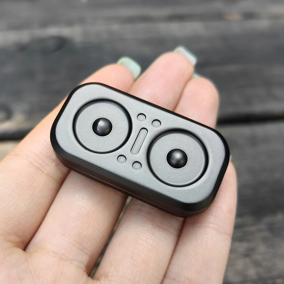 Adult Metal Owl Push Slider Fidget Toy