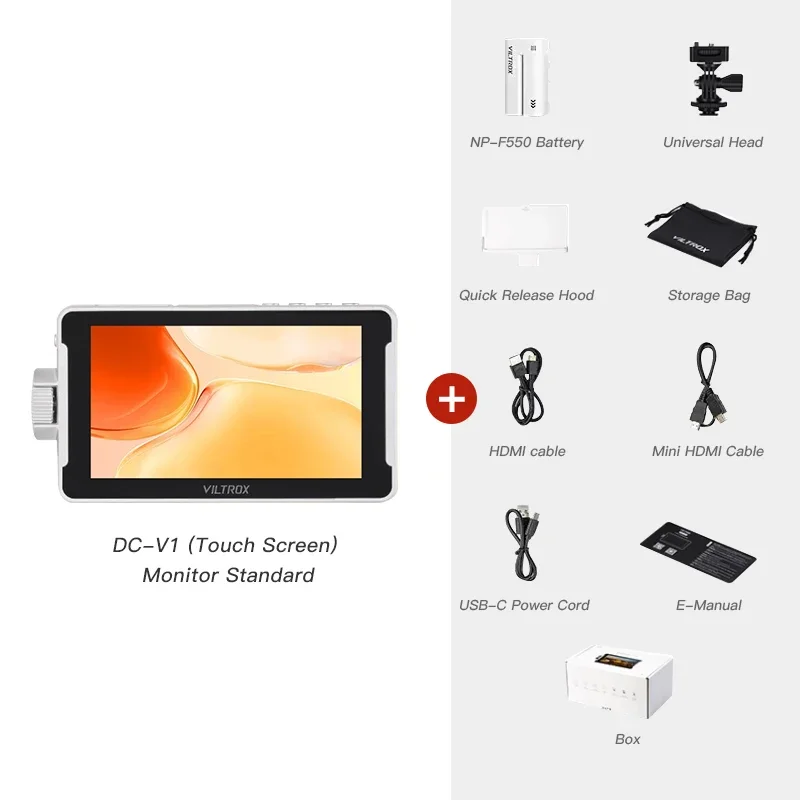 Viltrox DC-V1 5.5 Inch 4K HD Monitor For Photography Vlogging Filmmaking TV Creating Touch Screen Profissional Monitor