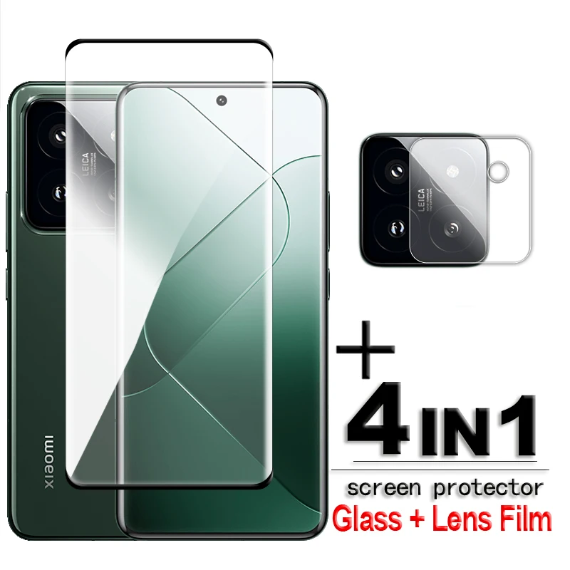 Per Xiaomi 14 Pro Vetro Temperato 3D Full Cover Curvo Hd Screen Protector Per Xiaomi 12 13 14 Pro Glass Per Xiaomi 14 Pro Film