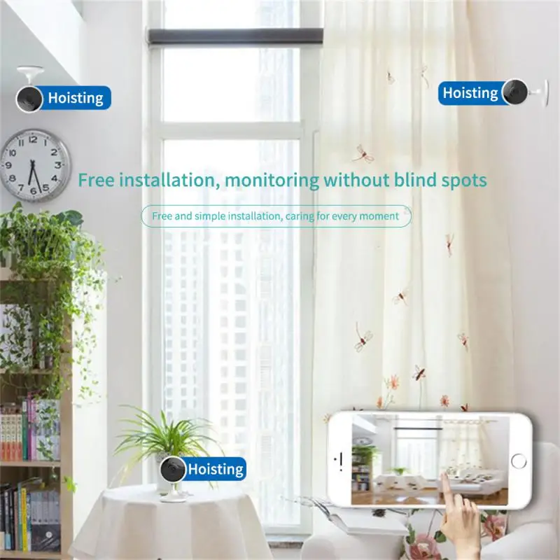 스마트 홈 실내 무선 IP 감시 카메라, AI 감지 자동 추적 보안 베이비 모니터, 와이파이 카메라, 미국, 128G, 64G, 2MP