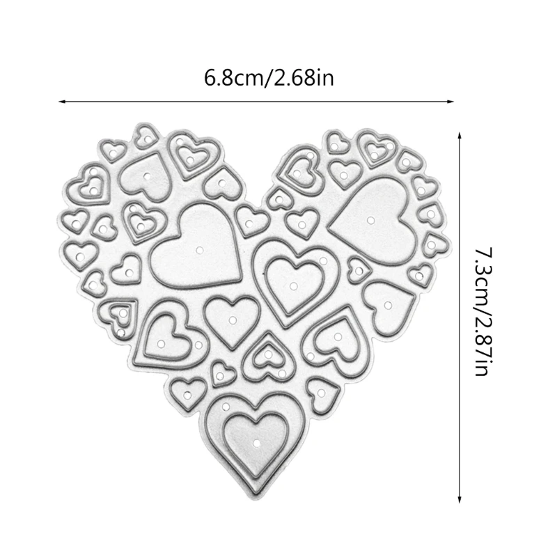 Metal Die Cuts Love Heart Cutting Dies Stencil DIY Cutting Template  Scrapbooking - AliExpress