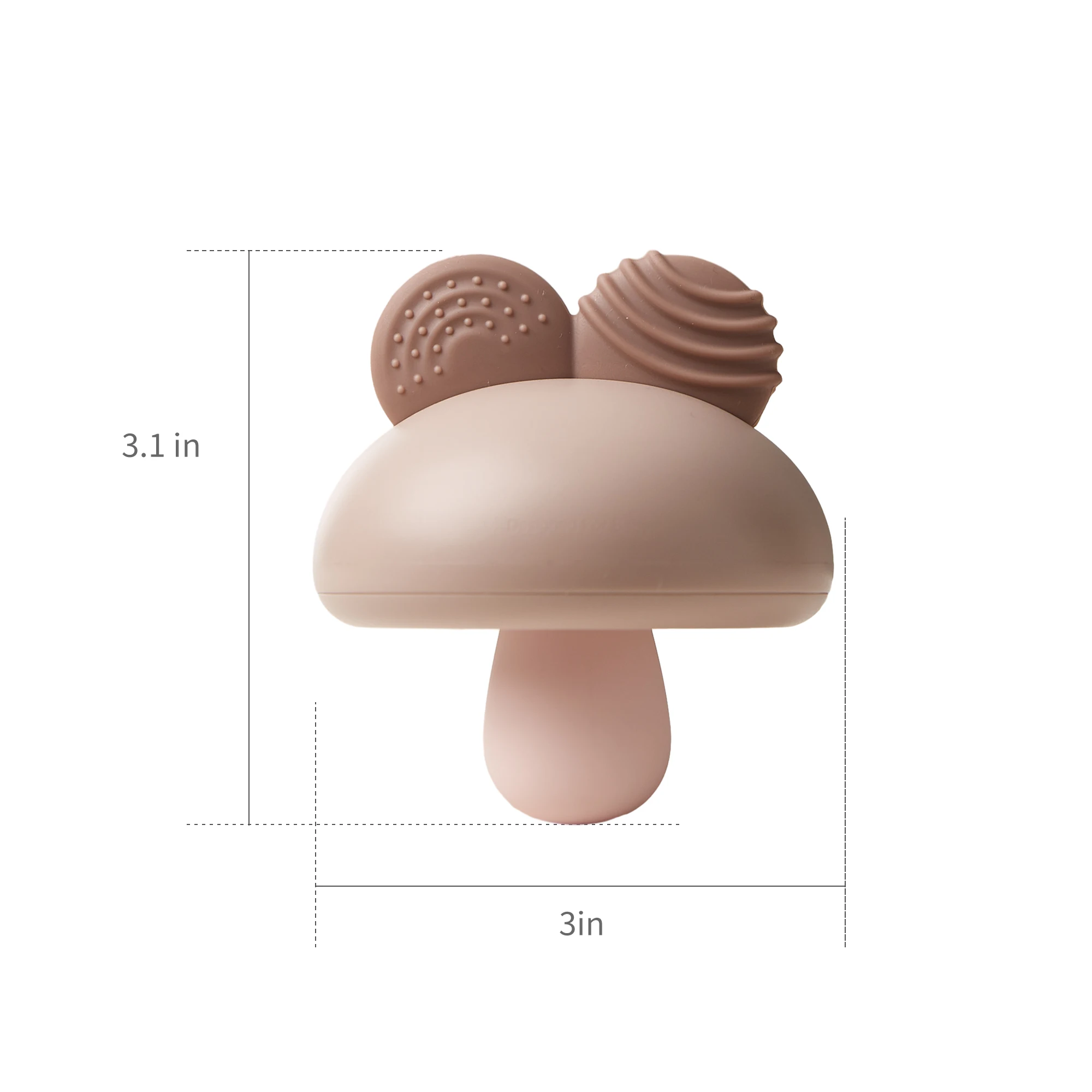 BANSHILI Mushroom Mouse Baby Teethers Toy Rattle Toy Silicone 3 Months+ Baby