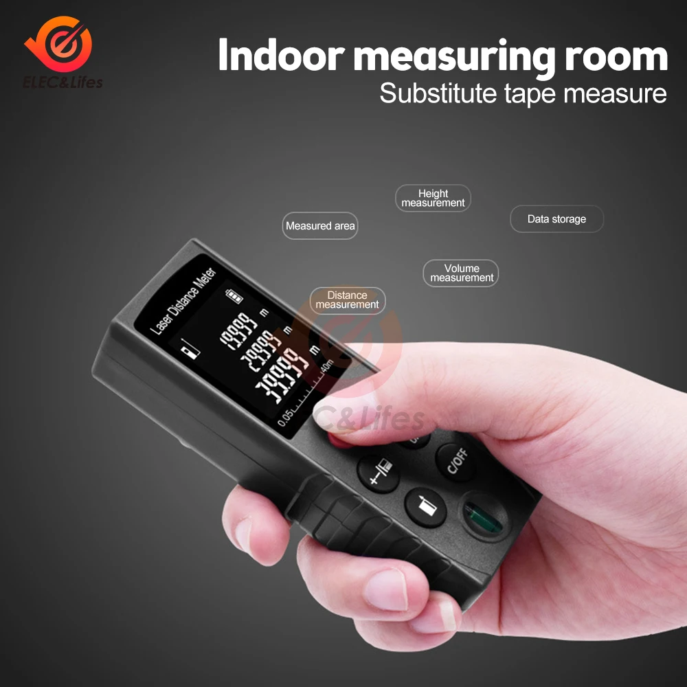 Mini Laser Rangefinder Infrared Electronic Ruler Highprecision Room