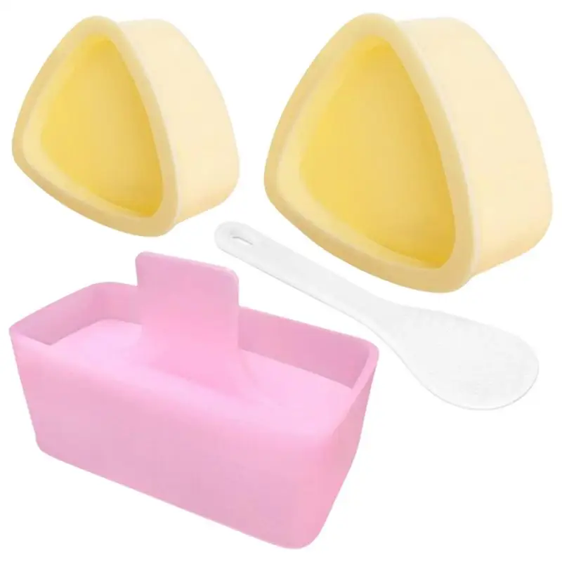 

3 Pack Onigiri Mold Rice Ball Mould Pp Triangle Sushi Maker Tool Japanese Kitchen Bento Machine Mold Kitchen Accessories Tools