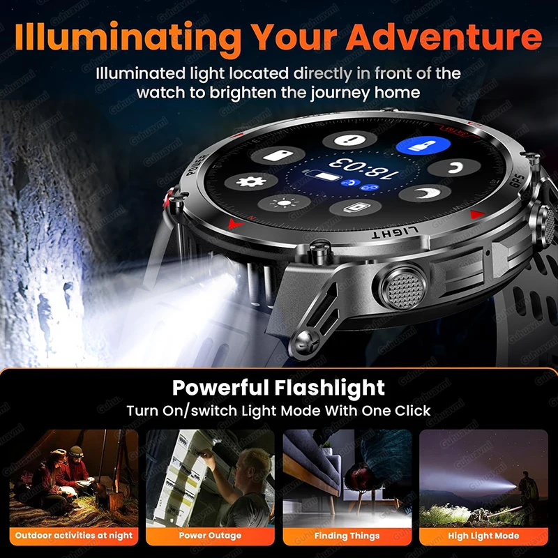 2025 New GPS Map Navigation Smart Watch Men Women Amoled Screen 3ATM Waterproof Sport SmartWatch Compass NFC BT Call Watches Men