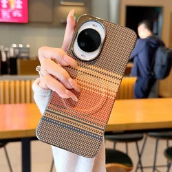 Colorful Borderless Ultra - Thin Phone Case with Magnetic Adsorption and Drop - Proof Protection for Huawei nova 14 Pro (Orange)