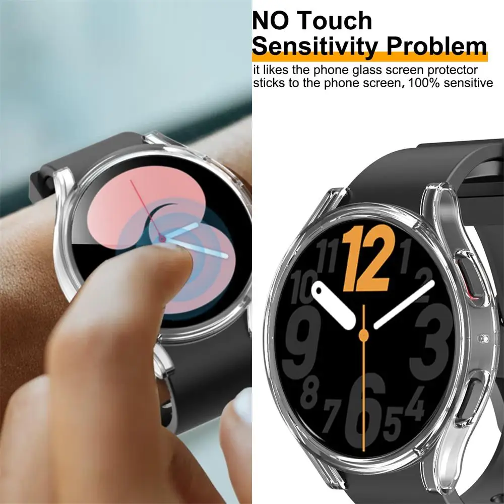 Deluxe Tempered Glass Protective Bumper Case with Screen Shield