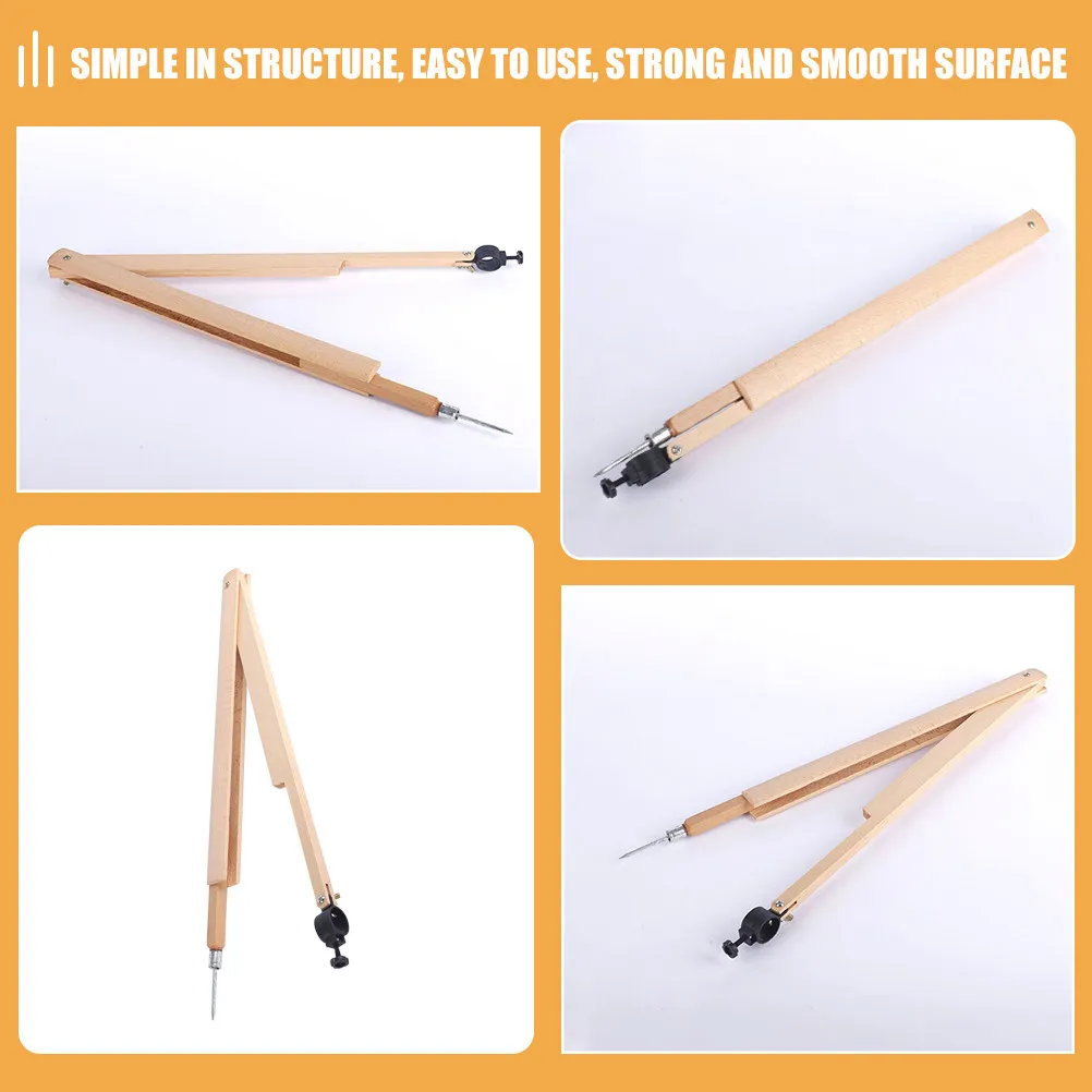 수학 교사용 견고한 나무 빔 나침반, 칠판 시연, 기하학 도면 도구, 전문 제도..