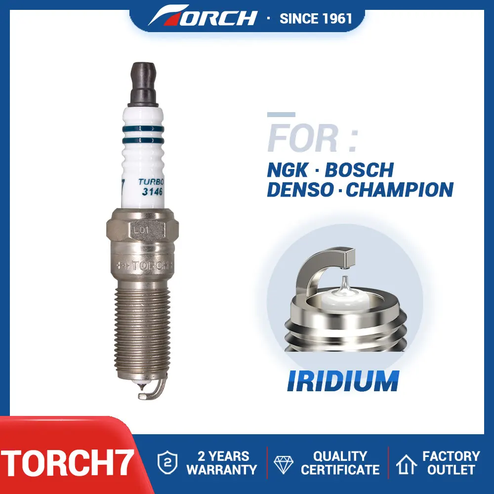Iridium Spark Plug Torch7 Candle For Torch Qh6rti-8 For Iltr6g8g Ltr6ai ...