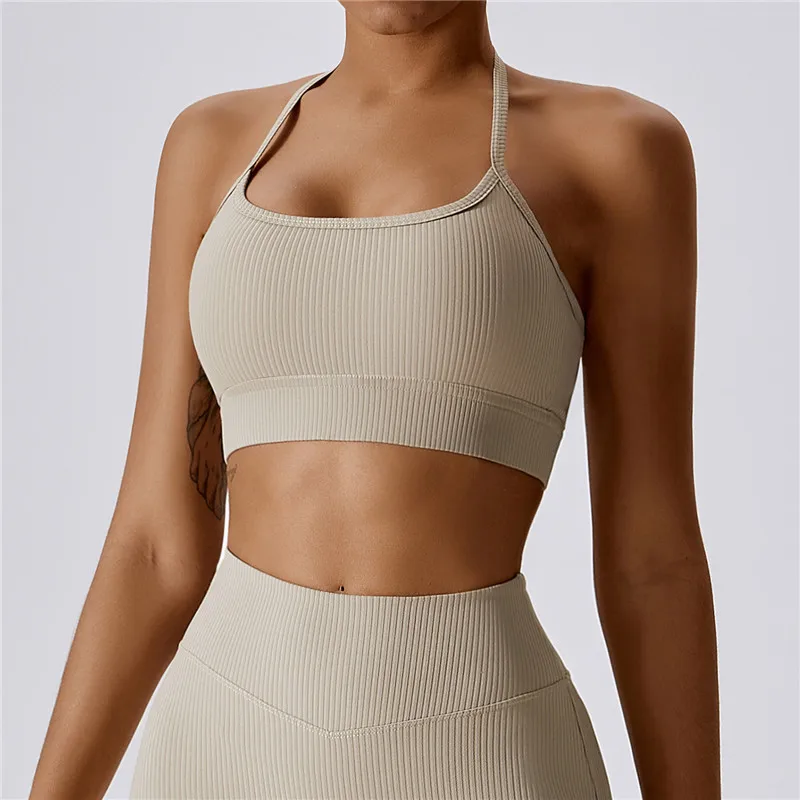 

Sexy Women's Sports Bra Top Women Tight Elastic Gym Sport Yoga Bras Bralette Crop Top Chest with Pad