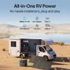 【US Plug】BLUETTI Solar Generator AC240, 1536Wh/2400W Solar Generator Emergency Power for Camping, Home Use, RV Life 3